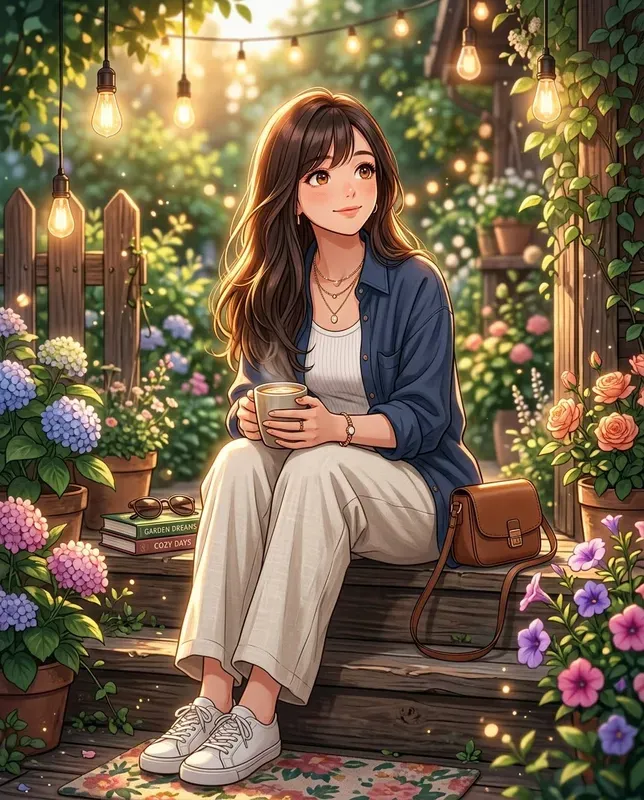 Cozy Coffee Aesthetic Anime Girls