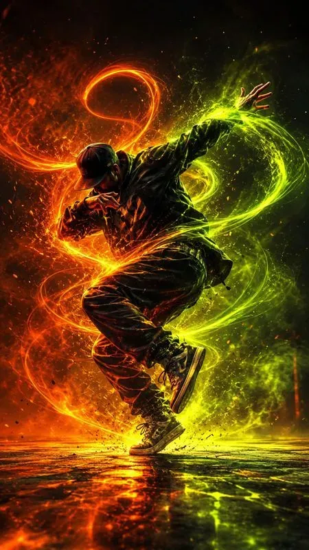 Dynamic Neon Dance Posters