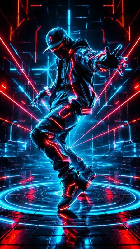 Dynamic Neon Dance Posters