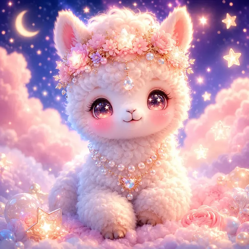 Dreamy Kawaii Fantasy Pet Collection Art
