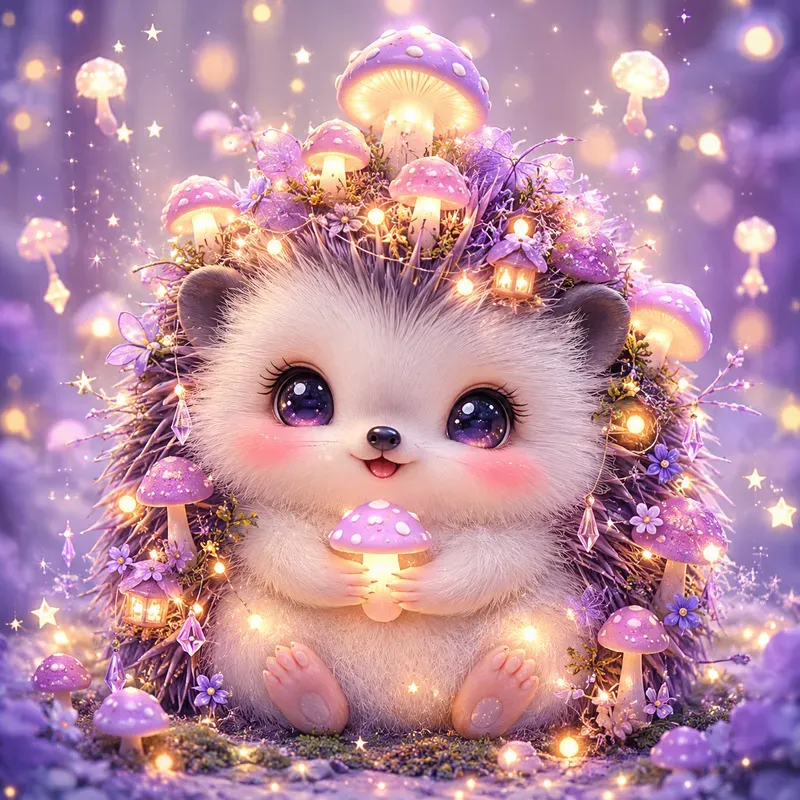 Dreamy Kawaii Fantasy Pet Collection Art