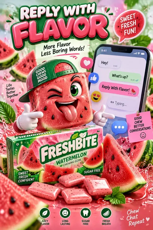 Juicy Fruit Chat Gum Ads