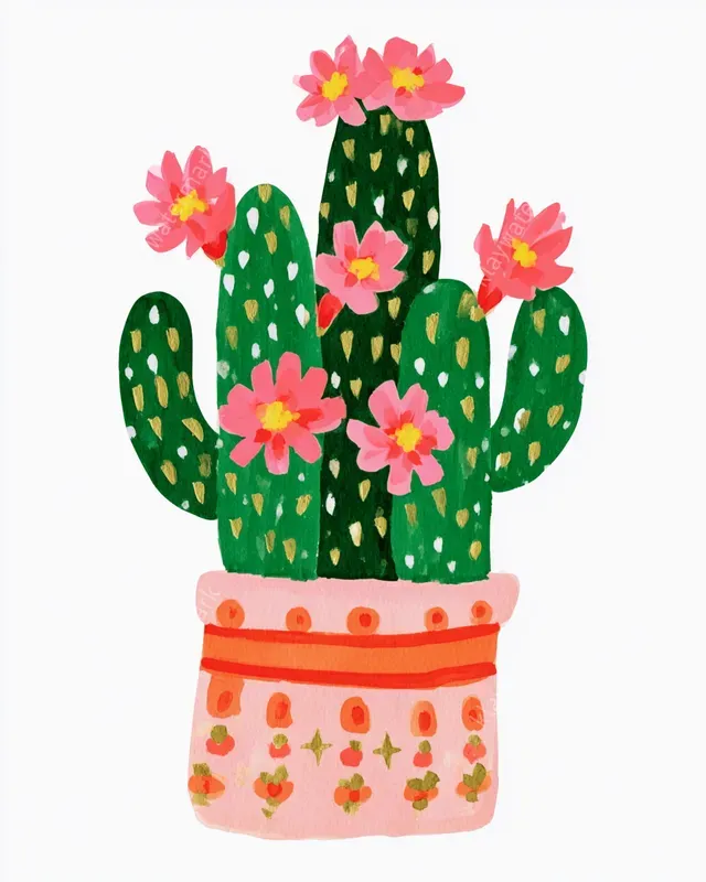 Preppy Floral Cowgirl Clipart