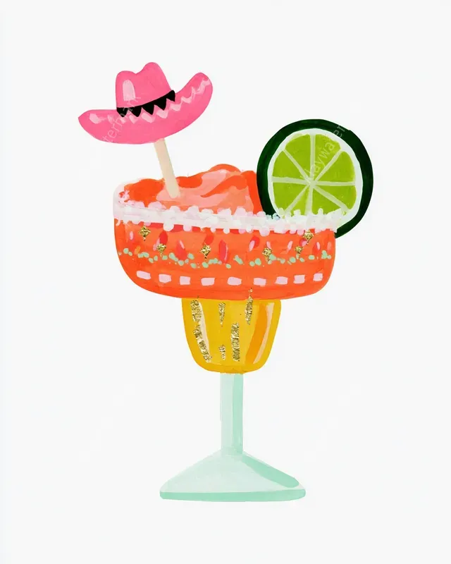 Preppy Floral Cowgirl Clipart