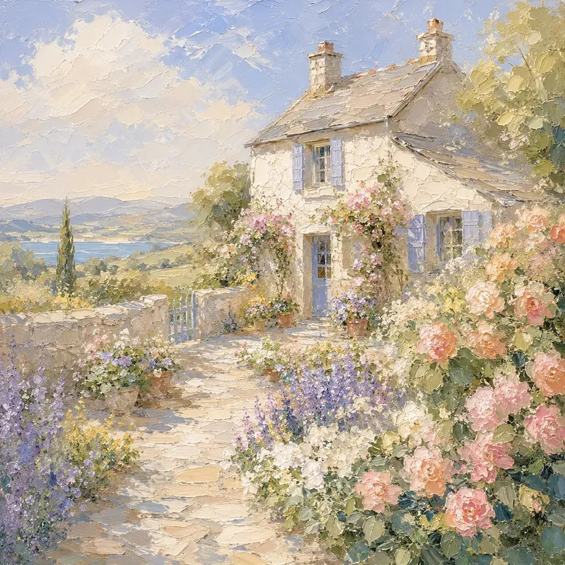 Soft Impressionist Impasto Wall Art