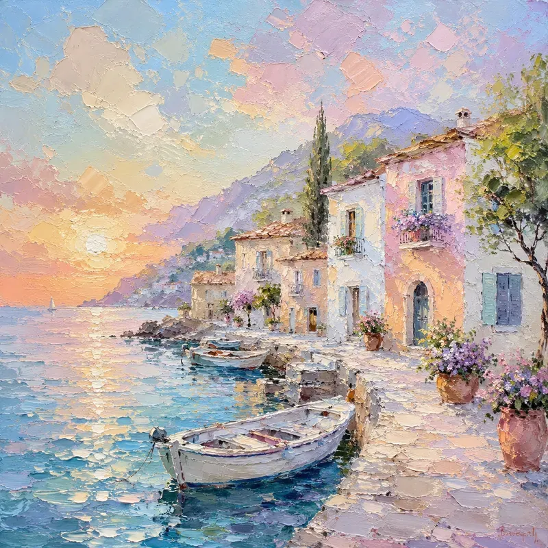 Soft Impressionist Impasto Wall Art