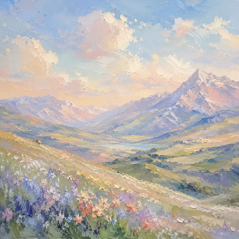 Soft Impressionist Impasto Wall Art