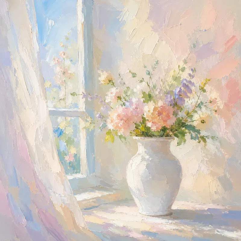 Soft Impressionist Impasto Wall Art