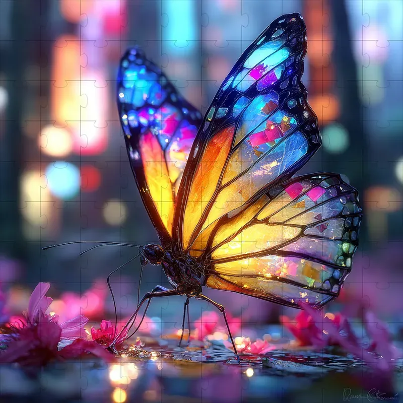 Photo Neon Bokeh Sparkle Dreams