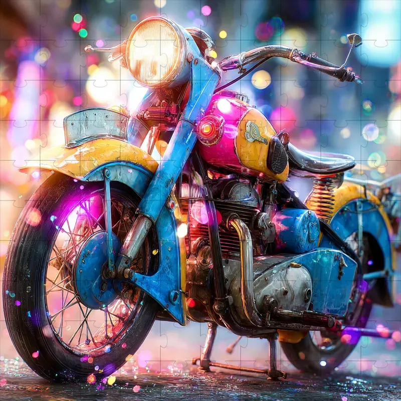 Photo Neon Bokeh Sparkle Dreams