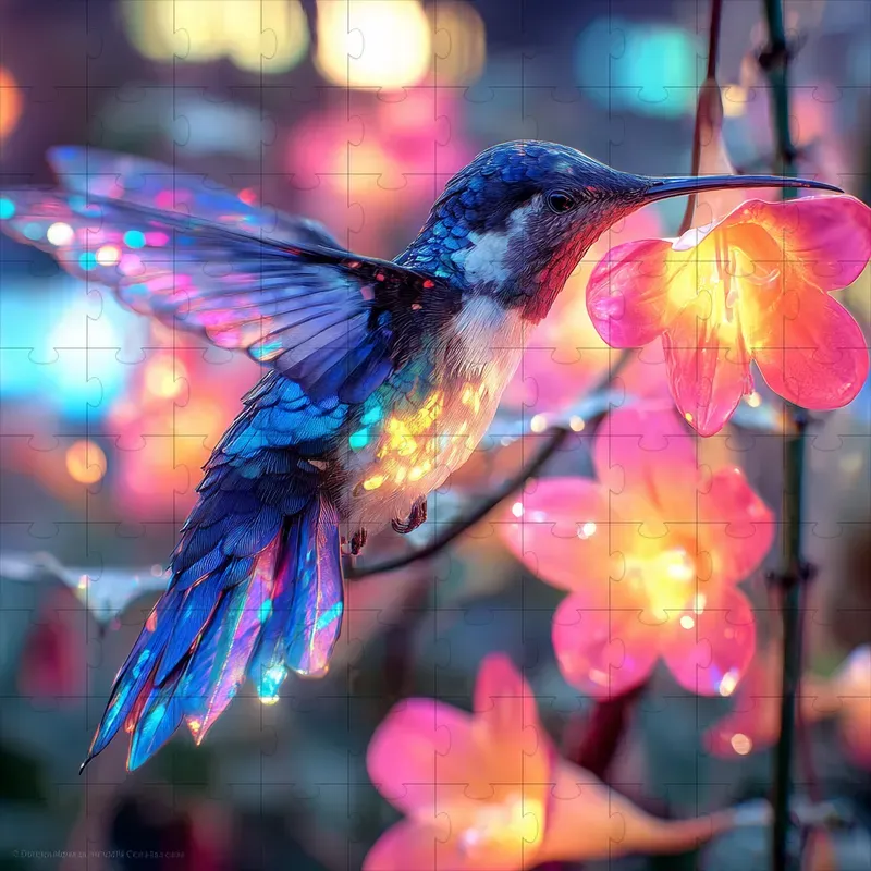 Photo Neon Bokeh Sparkle Dreams