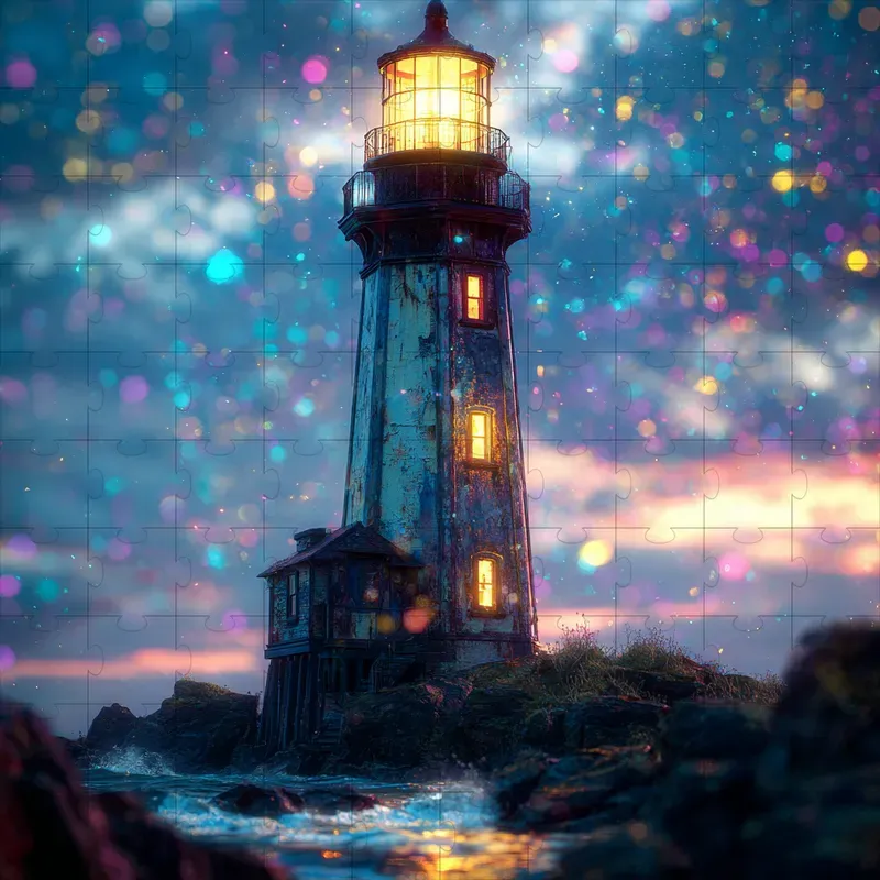 Photo Neon Bokeh Sparkle Dreams