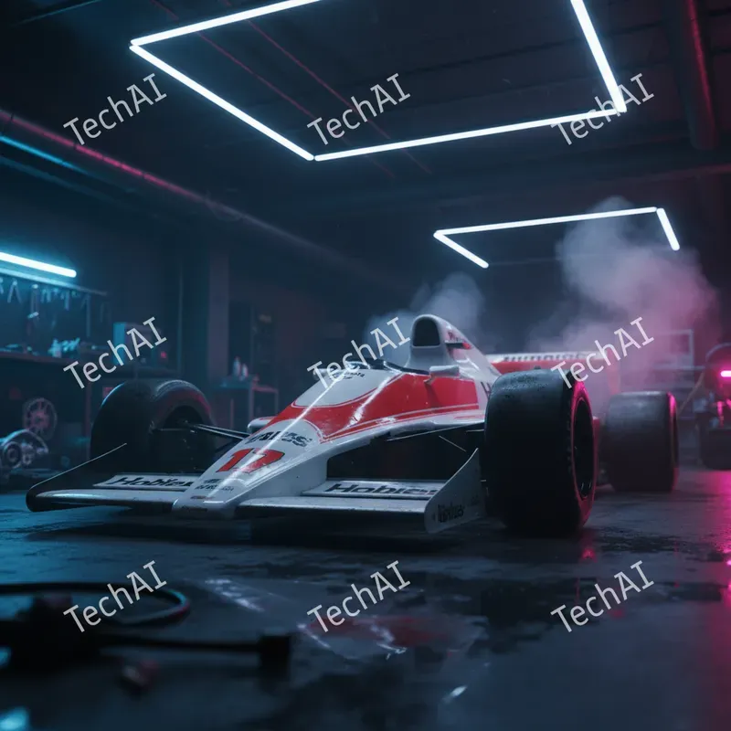 Neon 1980s Rally Car Hero Shots