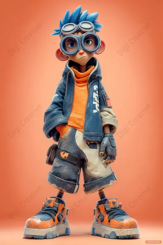 Bold Youthful Heroes In Stylized Worlds