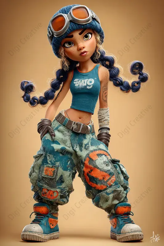 Bold Youthful Heroes In Stylized Worlds