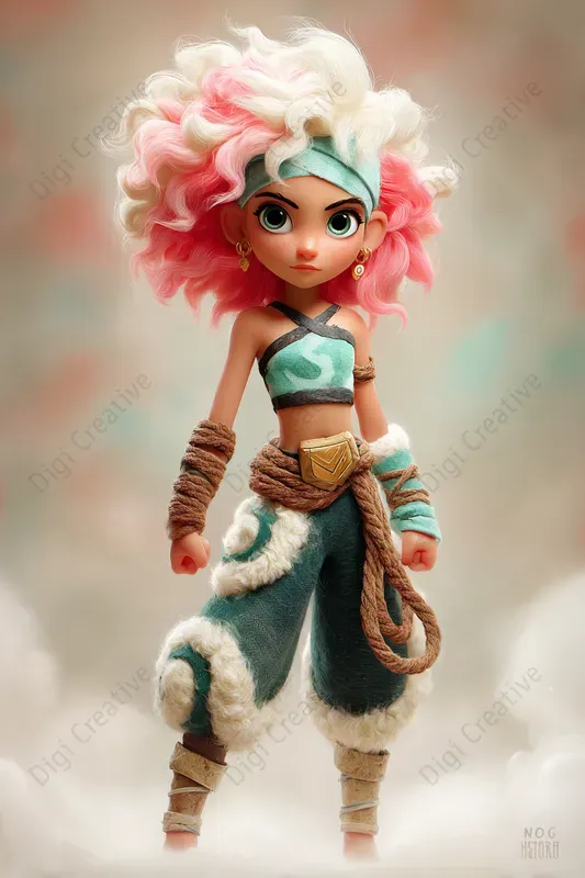 Bold Youthful Heroes In Stylized Worlds