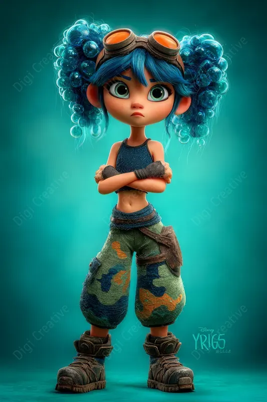 Bold Youthful Heroes In Stylized Worlds