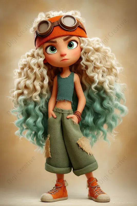 Bold Youthful Heroes In Stylized Worlds