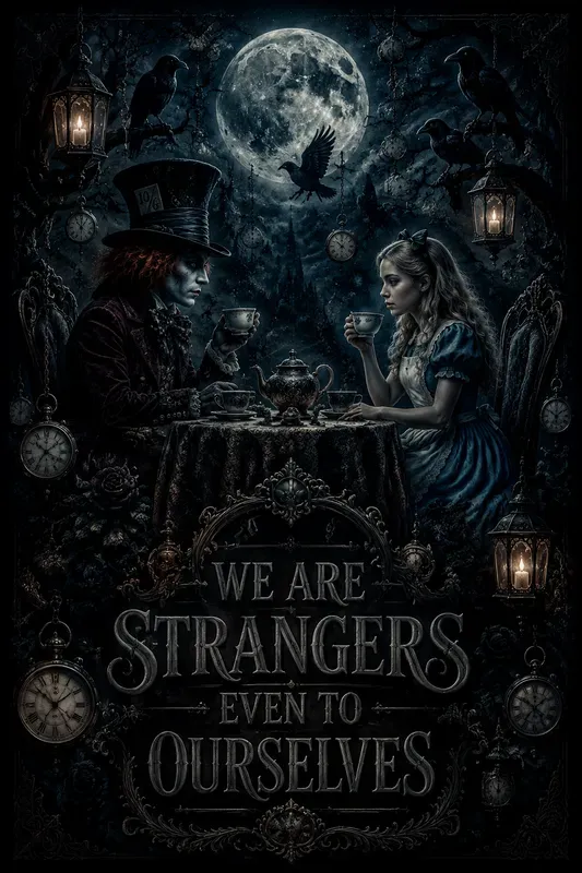 Dark Gothic Wonderland Quote Posters