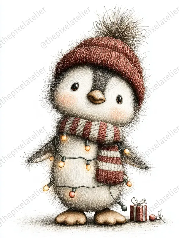 Cozy Christmas Storybook Animals