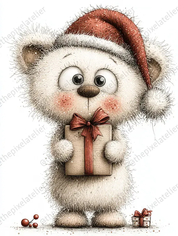 Cozy Christmas Storybook Animals