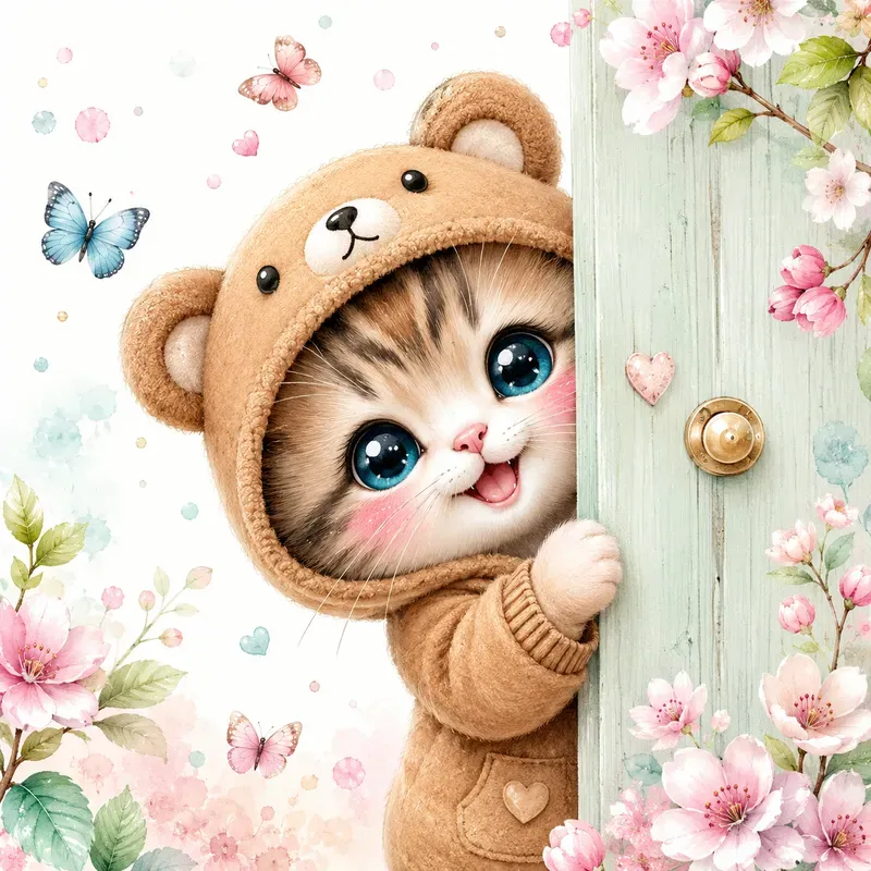 Cute Baby Animal Nursery Art