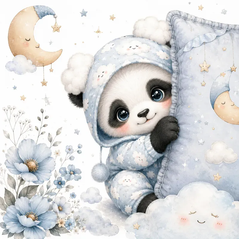 Cute Baby Animal Nursery Art