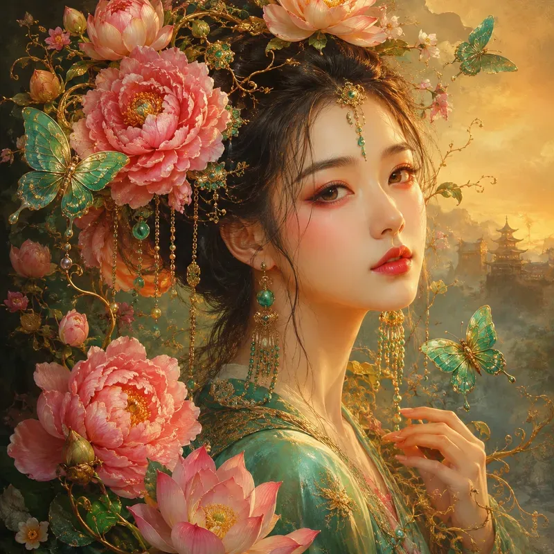 Botanical Heritage Fantasy Portraits