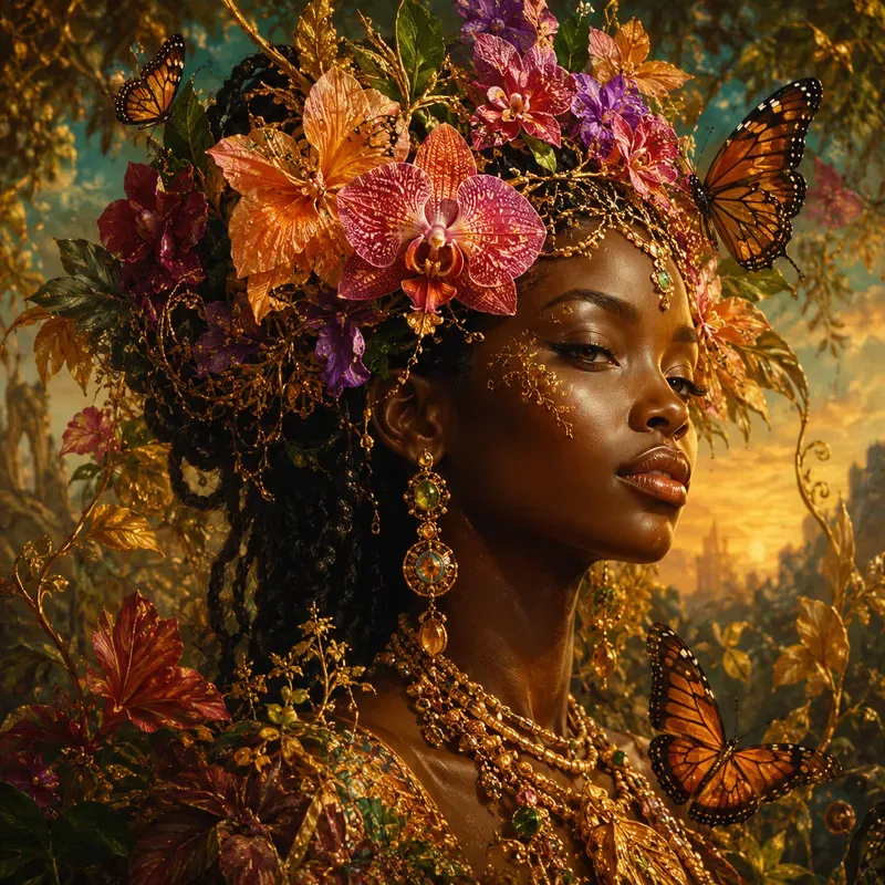 Botanical Heritage Fantasy Portraits