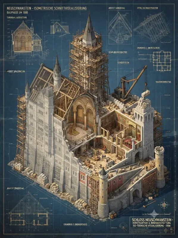 Architectural Cutaway Isometric Buildings