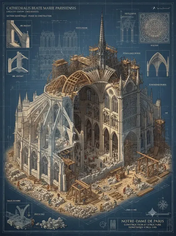 Architectural Cutaway Isometric Buildings
