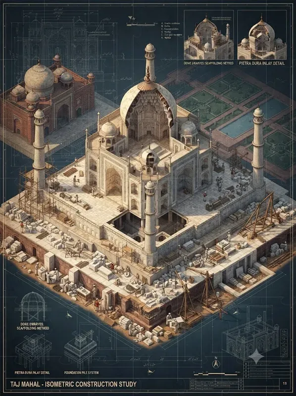 Architectural Cutaway Isometric Buildings