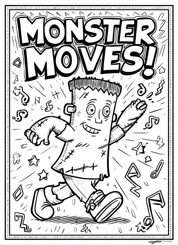Halloween Monster Coloring Pages