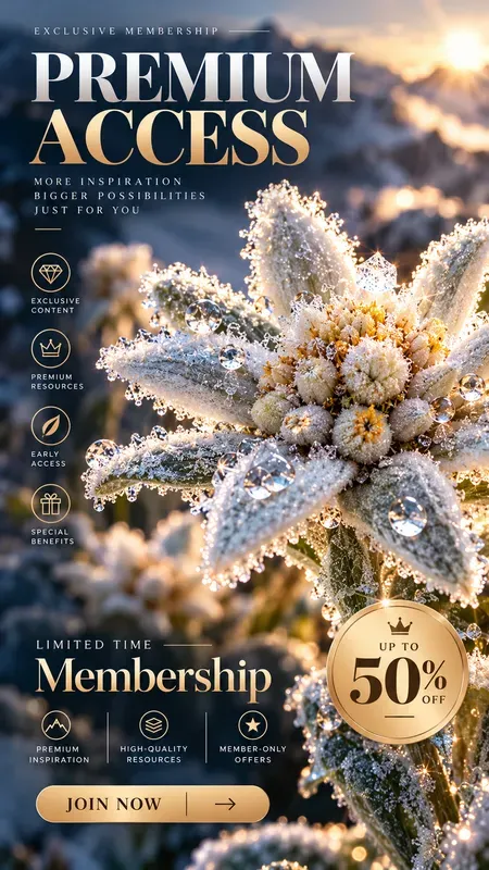 Luxury Winter Botanical Promo Backgrounds