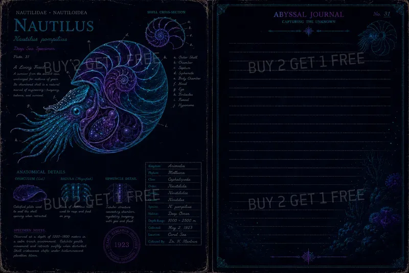 Vintage Neon Abyssal Anatomy Ephemera