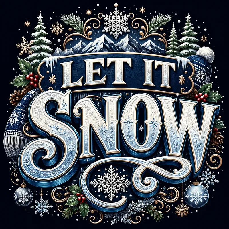 Winter Typography Design Generator