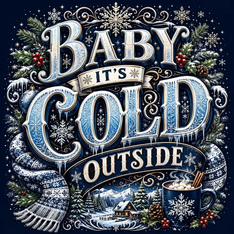 Winter Typography Design Generator