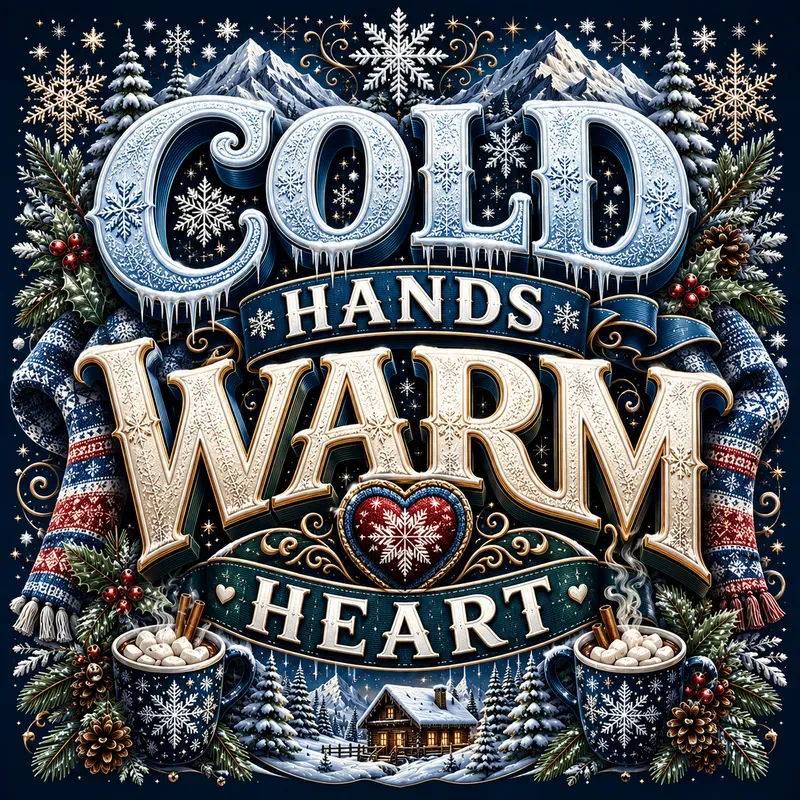 Winter Typography Design Generator