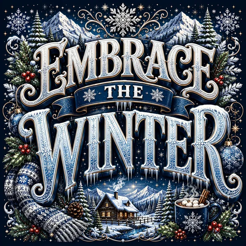 Winter Typography Design Generator