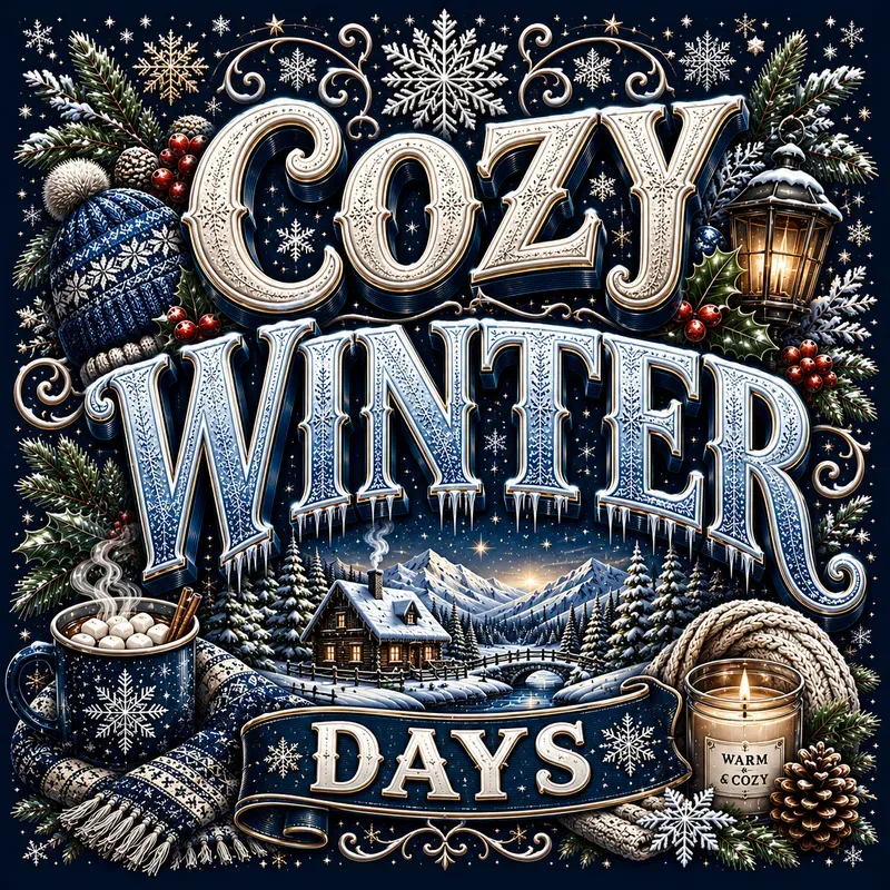 Winter Typography Design Generator