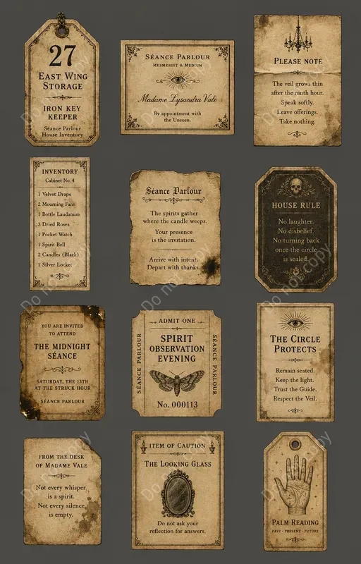 Haunted Manor Vintage Ephemera
