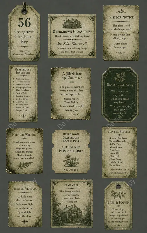 Haunted Manor Vintage Ephemera