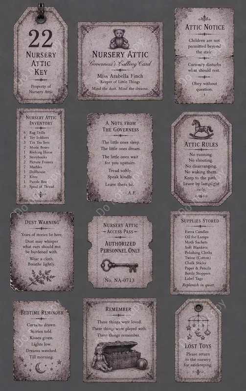 Haunted Manor Vintage Ephemera