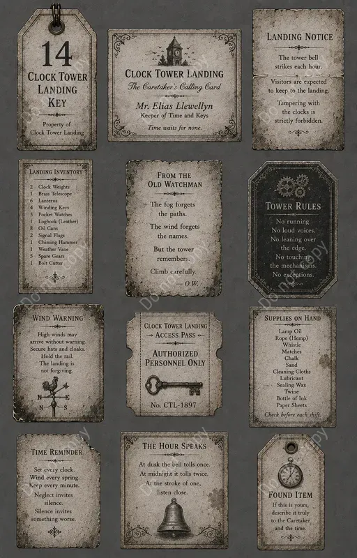 Haunted Manor Vintage Ephemera