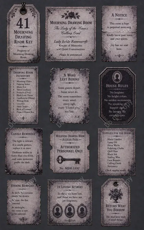 Haunted Manor Vintage Ephemera