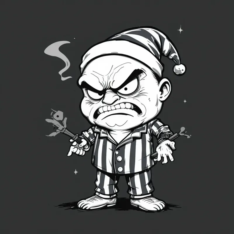 90s Retro Mascot Cartoon Logo Art