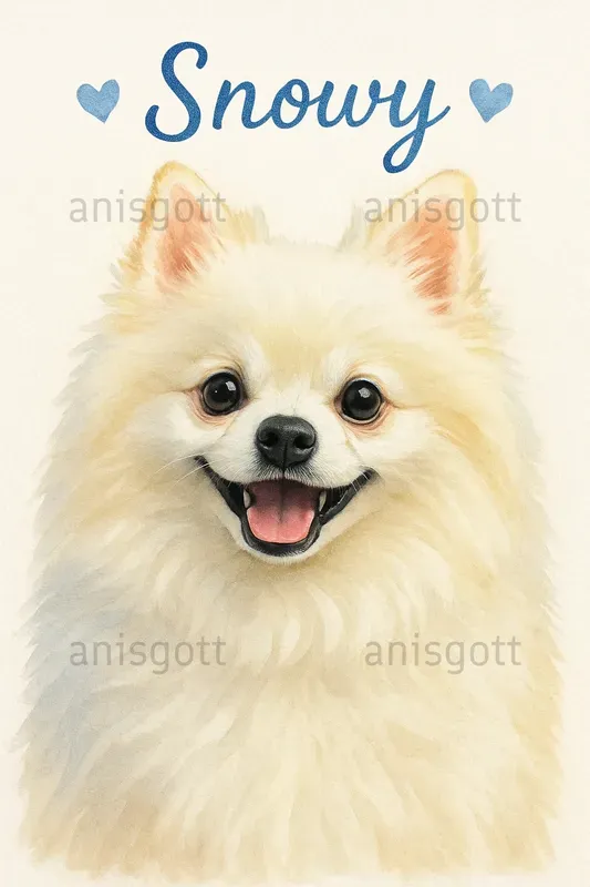 Watercolor Custom Pet Portraits Wall Art