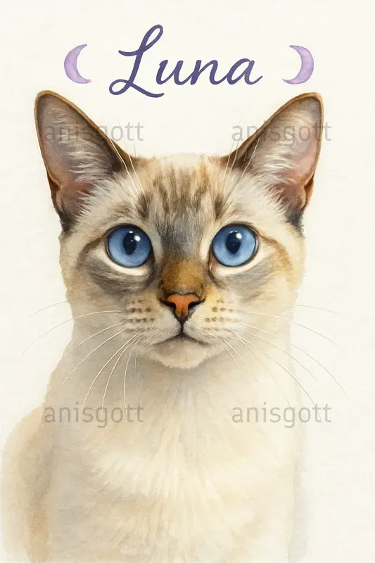Watercolor Custom Pet Portraits Wall Art