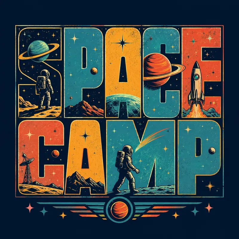 Retro Wildlife Typography Sticker Packs