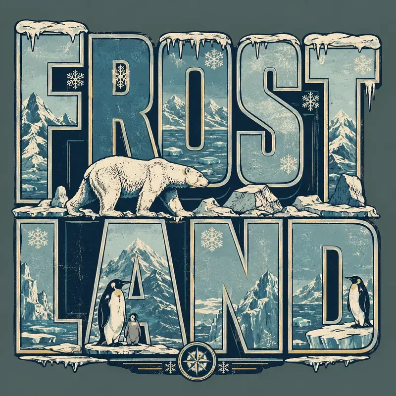 Retro Wildlife Typography Sticker Packs